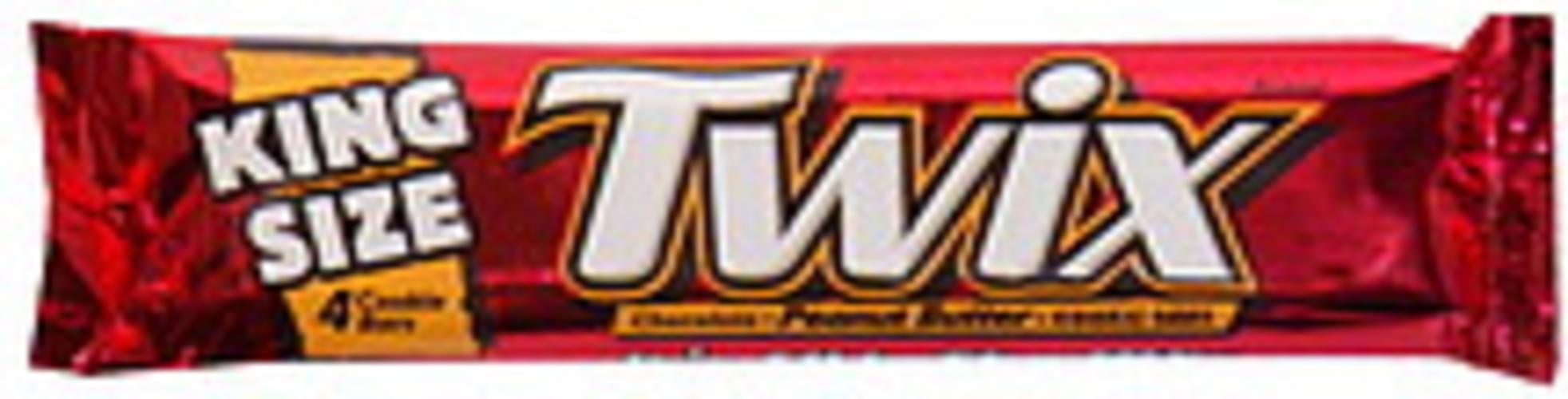 Twix Chocolate, Peanut Butter, King Size Cookie Bars 4 ea, Nutrition