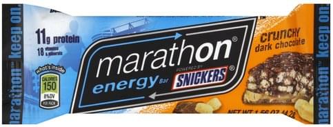 Snickers Crunchy Dark Chocolate Energy Bar - 1.56 oz