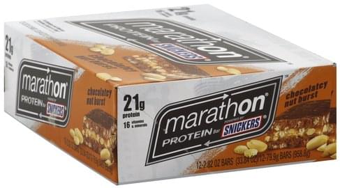 Snickers Chocolatey Nut Burst Protein Bar - 12 ea