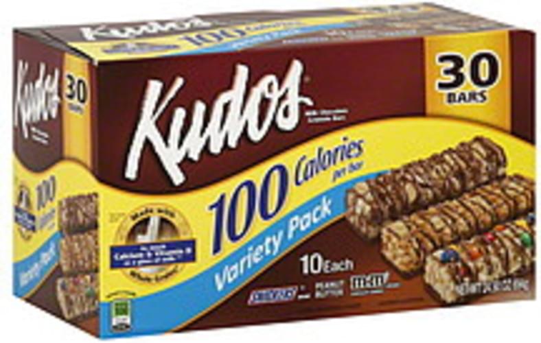 Kudos Milk Chocolate, Variety Pack Granola Bars - 30 ea, Nutrition