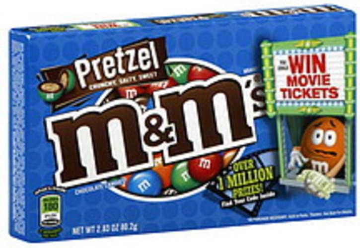 M & M Pretzel Chocolate Candies 2.83 oz, Nutrition Information Innit