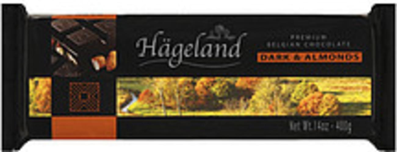 Hageland Belgian Dark & Almonds Chocolate 14 oz, Nutrition