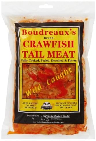 Boudreauxs Crawfish Tail Meat - 12 oz