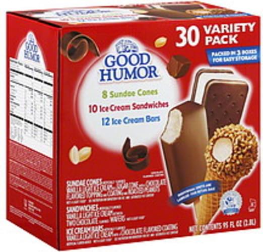 Good Humor Variety Pack Ice Cream 30 ea, Nutrition Information Innit