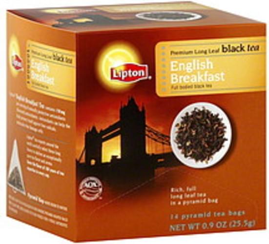 Lipton English Breakfast Black Tea - 14 ea