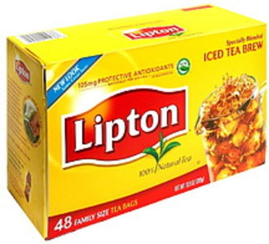 Lipton Family Size, Iced Tea Brew Tea Bags - 48 ea