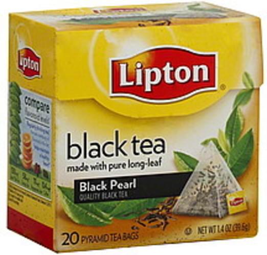 Lipton Black Pearl, Pyramid Tea Bags Black Tea - 20 ea