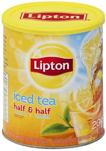 Lipton Sugar Sweetened, Half & Half, Lemonade Iced Tea ...