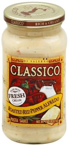 trofast Høflig cowboy Classico Roasted Red Pepper Alfredo Pasta Sauce - 15 oz, Nutrition  Information | Innit