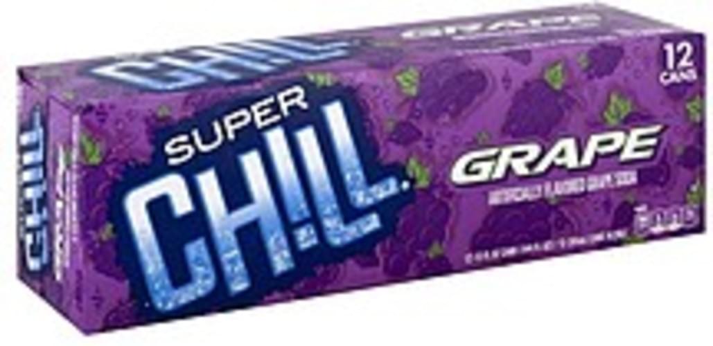 Super Chill Grape Soda 12 ea, Nutrition Information Innit