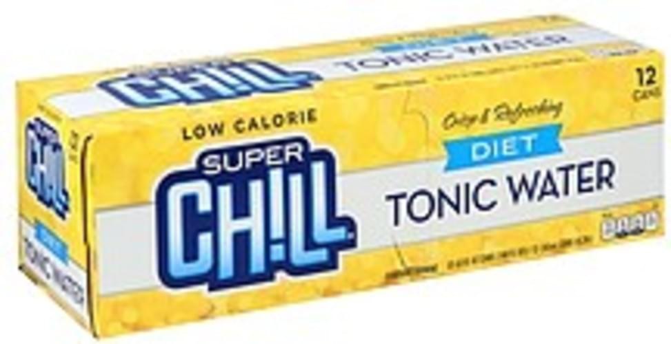 Super Chill Diet Tonic Water 12 ea, Nutrition Information Innit