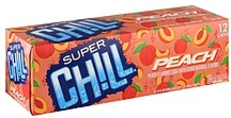 Super Chill Peach Soda 12 ea, Nutrition Information Innit