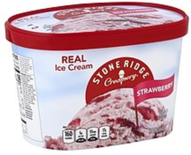 Stone Ridge Creamery Strawberry Ice Cream 1.5 QT, Nutrition