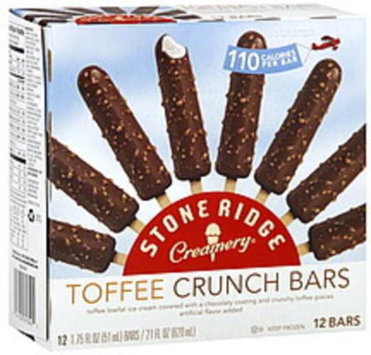 Stone Ridge Creamery Toffee Crunch Bars 12 ea, Nutrition Information