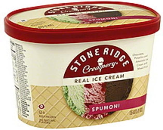 Stone Ridge Creamery Real, Spumoni Ice Cream 1.5 QT, Nutrition