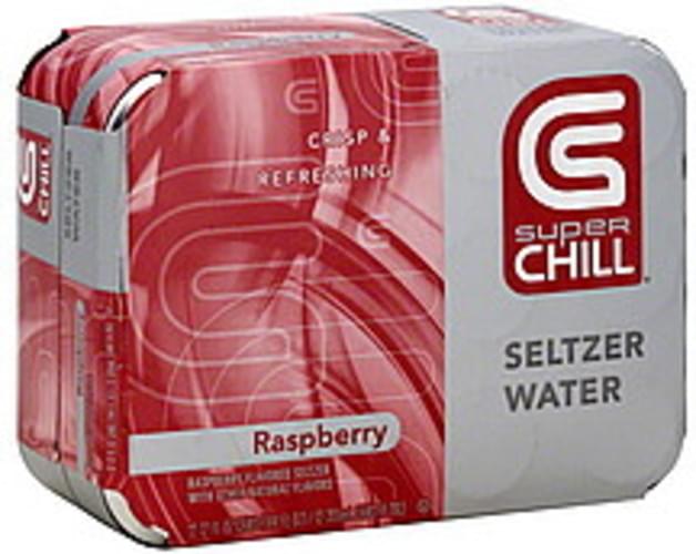 Super Chill Raspberry Seltzer Water 12 ea, Nutrition Information Innit
