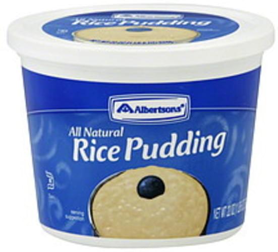 Albertsons Rice Pudding 22 oz, Nutrition Information Innit