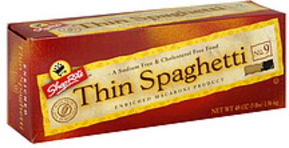 ShopRite No. 9 Thin Spaghetti 48 oz, Nutrition Information Innit