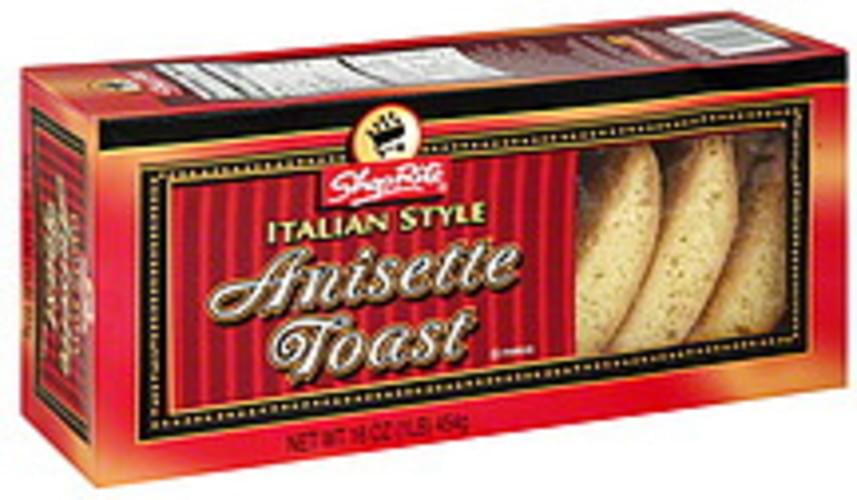 ShopRite Italian Style Anisette Toast 16 oz, Nutrition Information