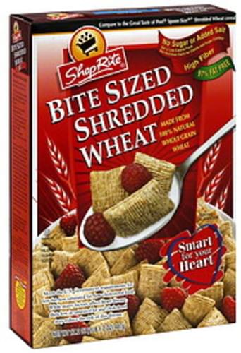 ShopRite Shredded Wheat, Bite Size Cereal - 17.2 oz