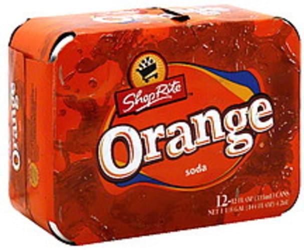 ShopRite Orange Soda 12 ea, Nutrition Information Innit