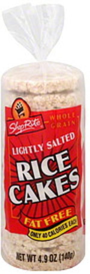 ShopRite Fat Free, Whole Grain, Lightly Salted Rice Cakes - 4.9 oz