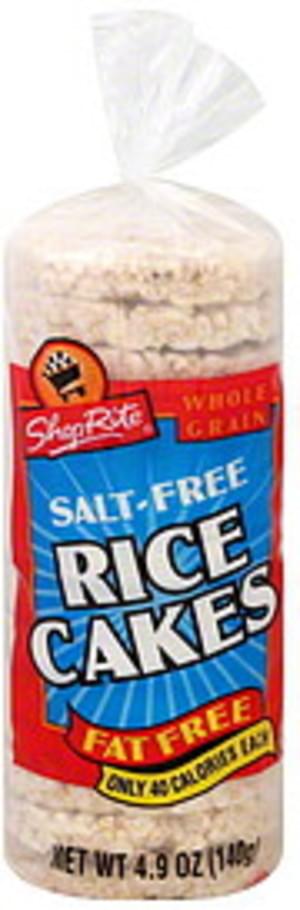ShopRite Fat-Free, Whole Grain, Salt-Free Rice Cakes - 4.9 oz