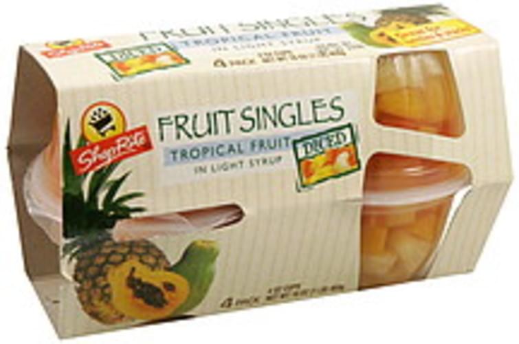 ShopRite in Light Syrup, Diced Tropical Fruit 4 ea, Nutrition