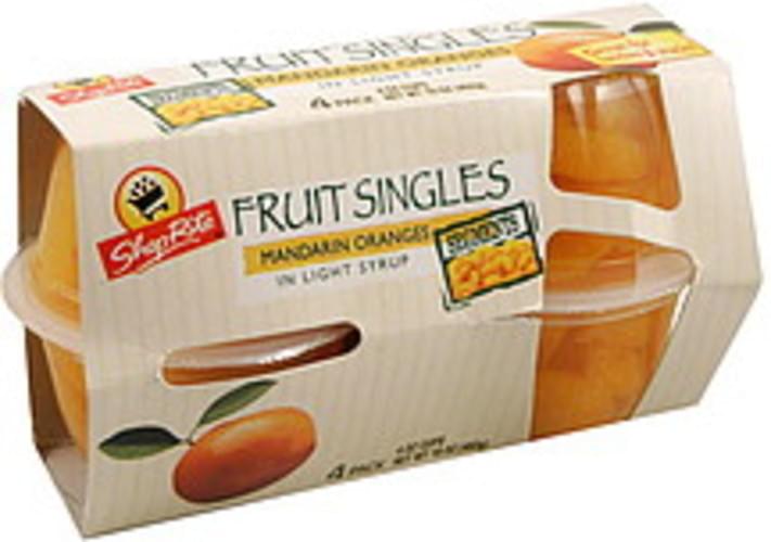 ShopRite in Light Syrup, Segments Mandarin Oranges 4 ea, Nutrition Information Innit