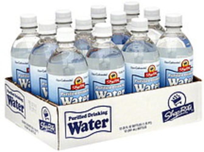 ShopRite Purified Drinking Water 12 ea, Nutrition Information Innit