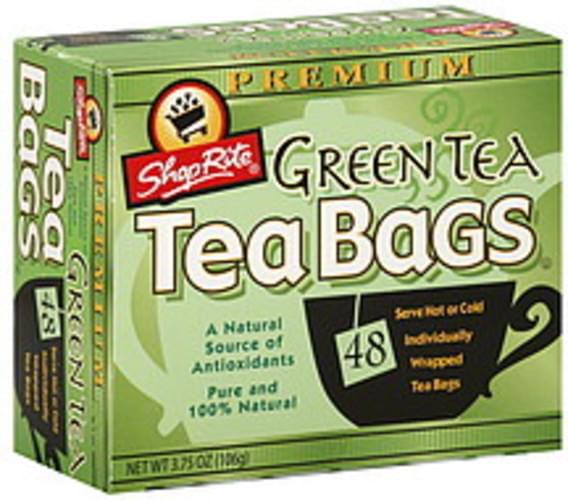 ShopRite Premium Green Tea 48 ea, Nutrition Information Innit