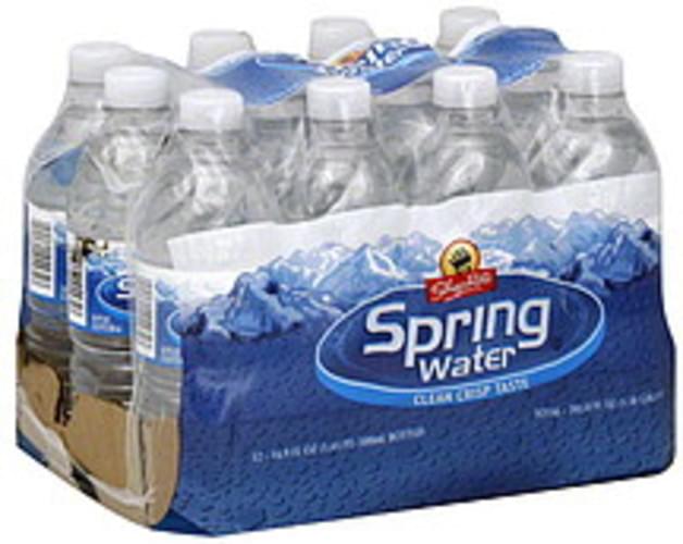 ShopRite Spring Water 12 ea, Nutrition Information Innit