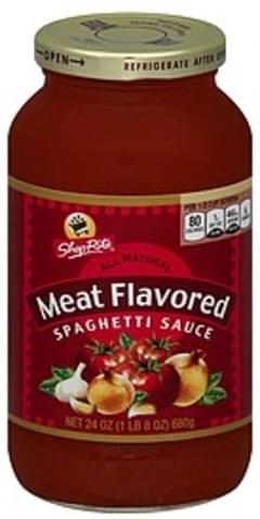 ShopRite Meat Flavored Spaghetti Sauce 24 oz Nutrition Information ShopRite Meat Flavored Spaghetti Sauce 24 oz Nutrition Information