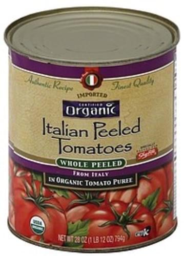 ShopRite Italian Peeled, in Organic Tomato Puree, Whole Tomatoes - 28 oz