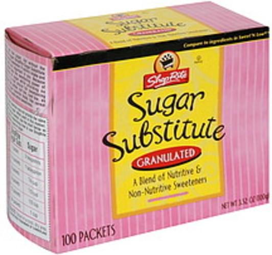 ShopRite Granulated Sugar Substitute 100 ea, Nutrition Information Innit