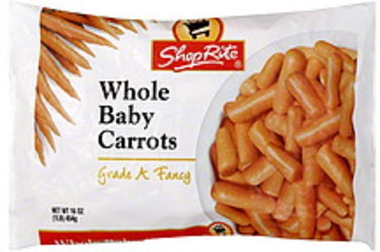 ShopRite Baby, Whole Carrots 16 oz, Nutrition Information Innit