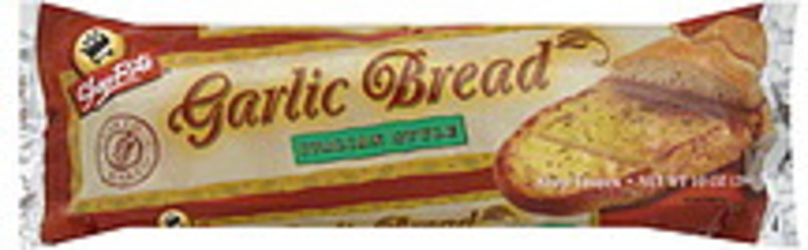 ShopRite Italian Style Garlic Bread 10 oz, Nutrition Information Innit