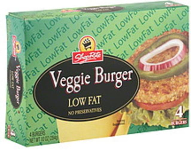 ShopRite Low Fat Veggie Burger - 4 ea