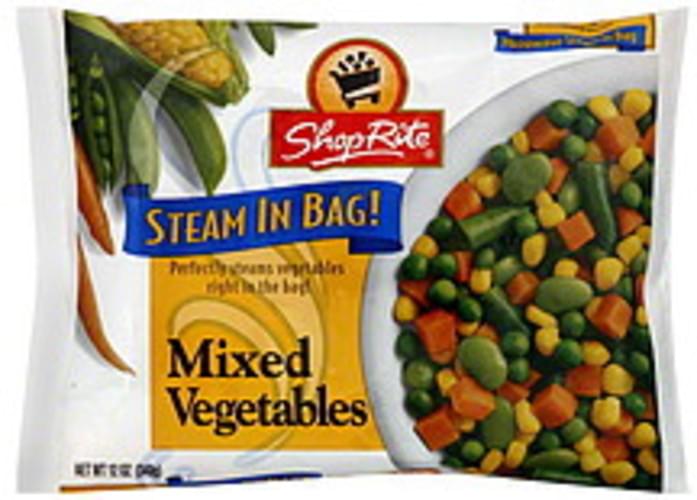 ShopRite Mixed Vegetables 12 oz, Nutrition Information Innit