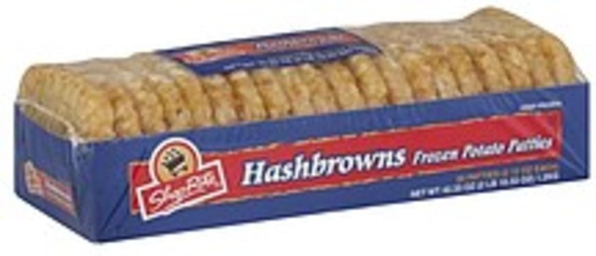 ShopRite Patties Hashbrowns 20 ea, Nutrition Information Innit