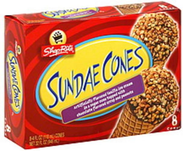 ShopRite Sundae Cones 8 ea, Nutrition Information Innit