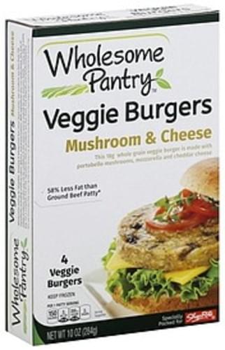 Wholesome Pantry Veggie, Mushroom & Cheese Burgers - 4 ea