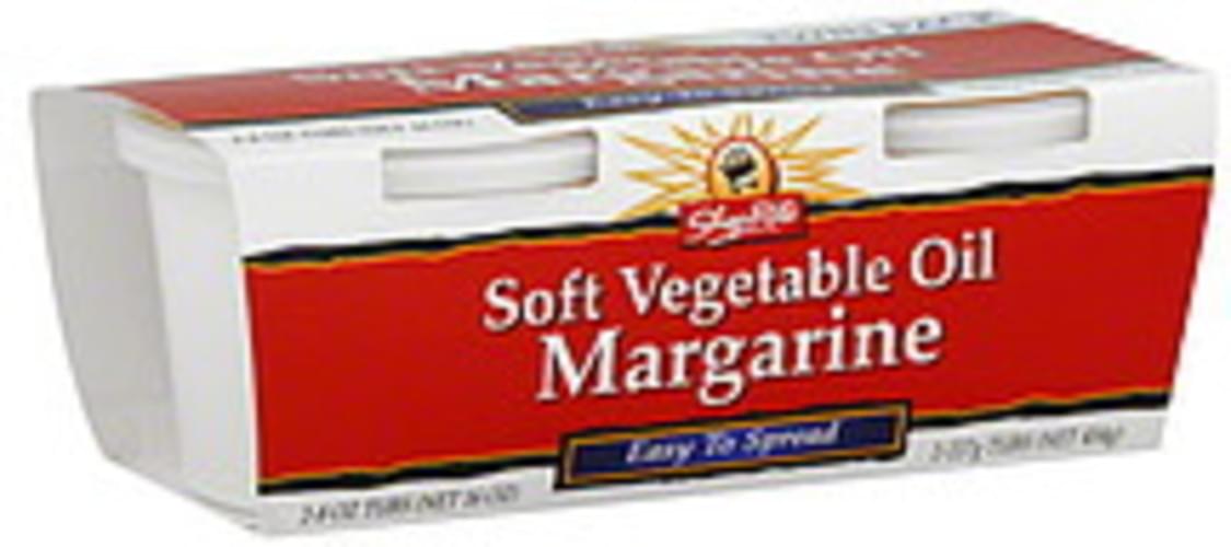 ShopRite Soft Vegetable Oil, Twin Pack Margarine 2 ea, Nutrition