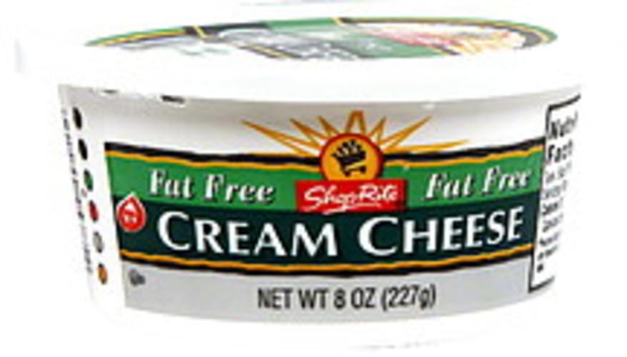 ShopRite Fat Free Cream Cheese 8 oz, Nutrition Information Innit