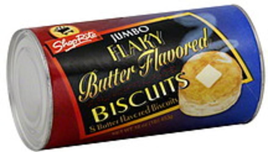 ShopRite Flaky, Jumbo, Butter Flavored Biscuits 8 ea, Nutrition
