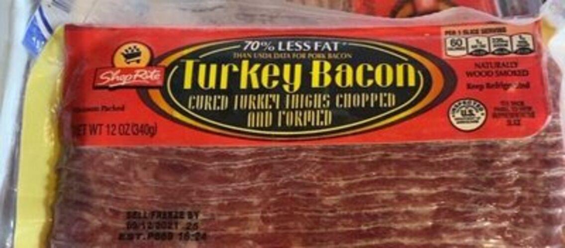 ShopRite Turkey Bacon 12 oz, Nutrition Information Innit