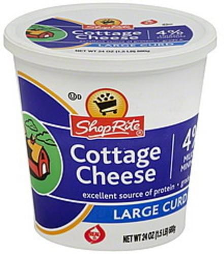 Shoprite Large Curd 4 Milkfat Minimum Cottage Cheese 24 Oz