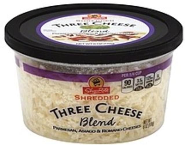 ShopRite Shredded, Three Cheese Blend Cheese 6 oz, Nutrition