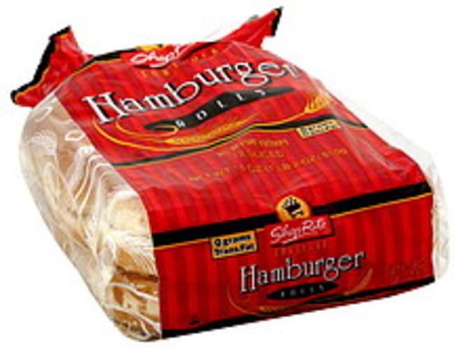 ShopRite Hamburger, Enriched Rolls 12 ea, Nutrition Information Innit