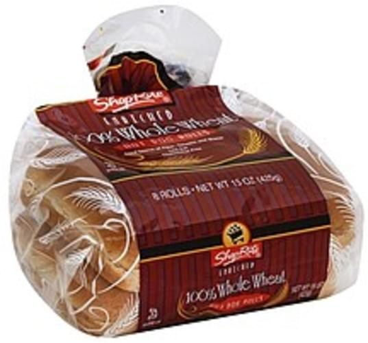 ShopRite 100 Whole Wheat Hot Dog Rolls 8 ea, Nutrition Information